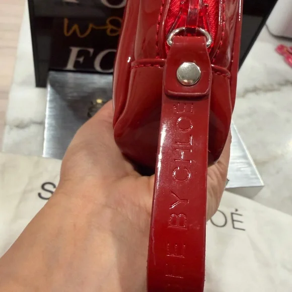 Excellent condition See By Chloe Glossy Red Clutch with dust bag - Picture 7 of 7
